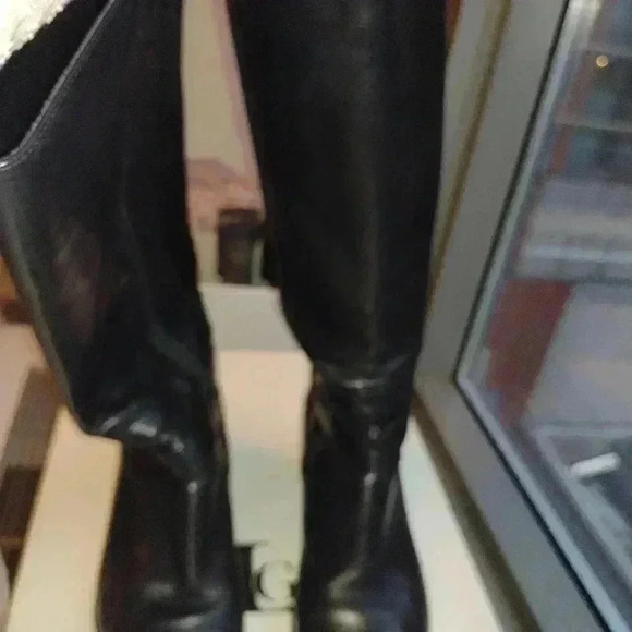 Luca Grossi knee high black boots 40 gently used - Picture 3 of 16